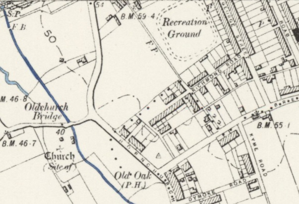 London - Romford Recreation Ground : Map credit National Library of Scotland